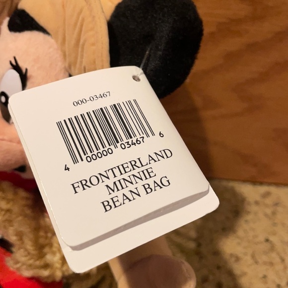 Original NWT Disney Frontierland Minnie beanie plush - Picture 6 of 6